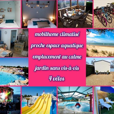 Mobilhome 2Ch Climatise-Terrasse Fermee-4 Velos-Camping 4 Etoiles Les Charmettes 莱马特 外观 照片
