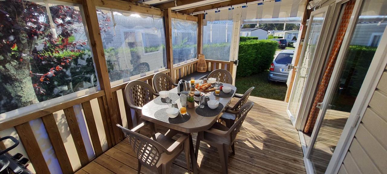 Mobilhome 2Ch Climatise-Terrasse Fermee-4 Velos-Camping 4 Etoiles Les Charmettes 莱马特 外观 照片