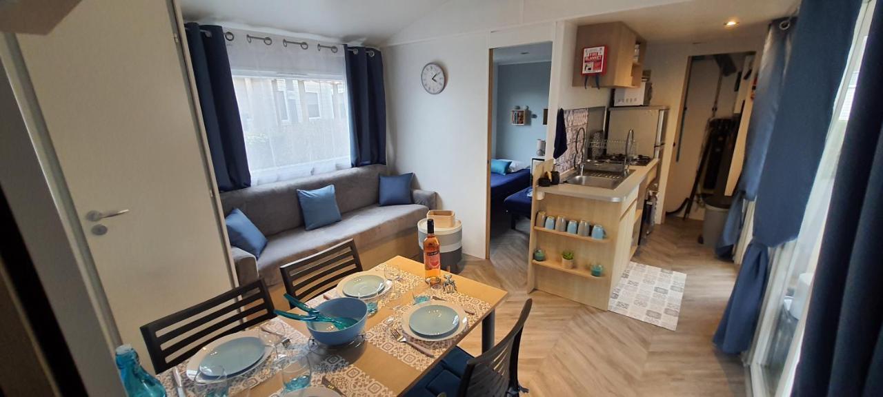 Mobilhome 2Ch Climatise-Terrasse Fermee-4 Velos-Camping 4 Etoiles Les Charmettes 莱马特 外观 照片