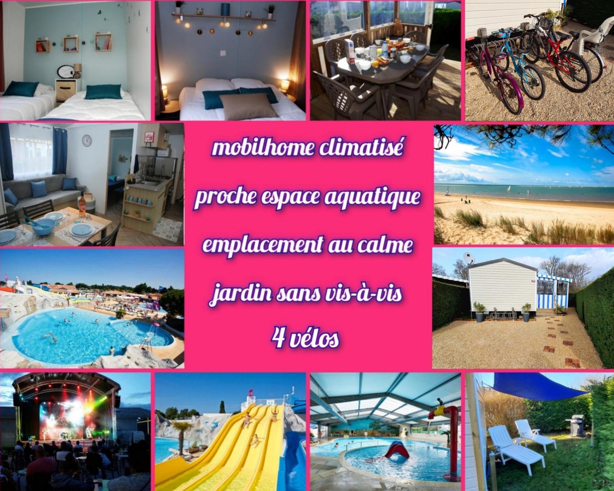Mobilhome 2Ch Climatise-Terrasse Fermee-4 Velos-Camping 4 Etoiles Les Charmettes 莱马特 外观 照片